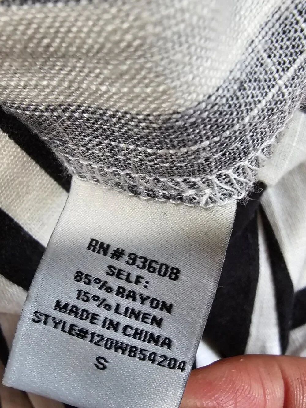 NWT WILLOW 2 PC TANK TOP AND PANTS STRIPED WHITE BLACK SIZE S/M - Picture 4 of 16